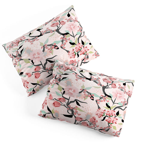 Elenor DG Pink Floral Mystery Pillow Shams