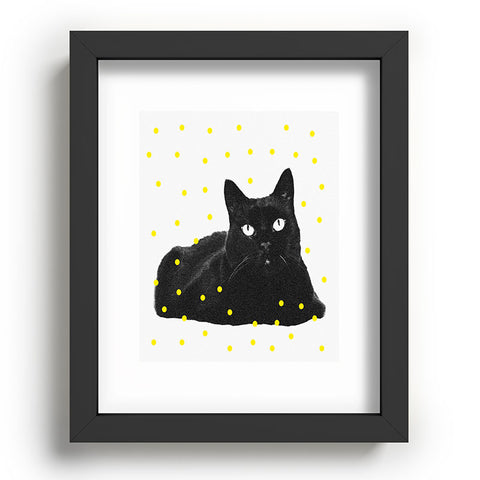 Elisabeth Fredriksson A Black Cat Recessed Framing Rectangle