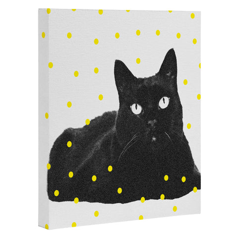 Elisabeth Fredriksson A Black Cat Art Canvas