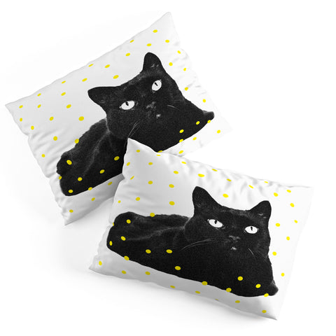 Elisabeth Fredriksson A Black Cat Pillow Shams