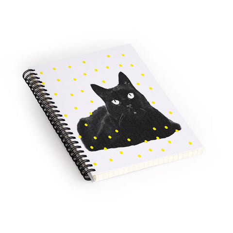 Elisabeth Fredriksson A Black Cat Spiral Notebook