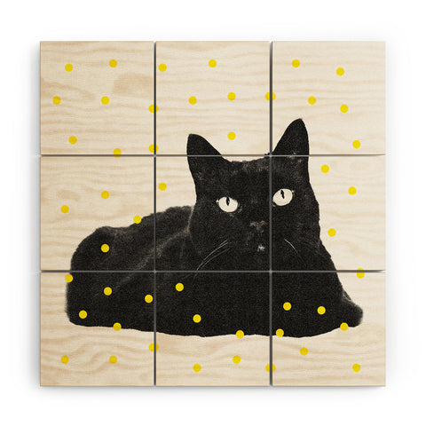 Elisabeth Fredriksson A Black Cat Wood Wall Mural