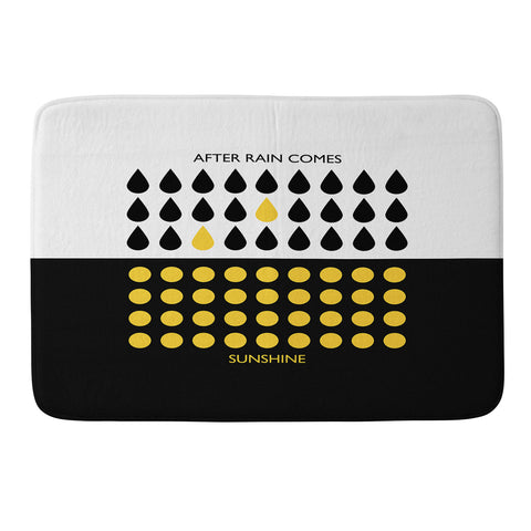 Elisabeth Fredriksson After Rain Comes Sunshine Memory Foam Bath Mat