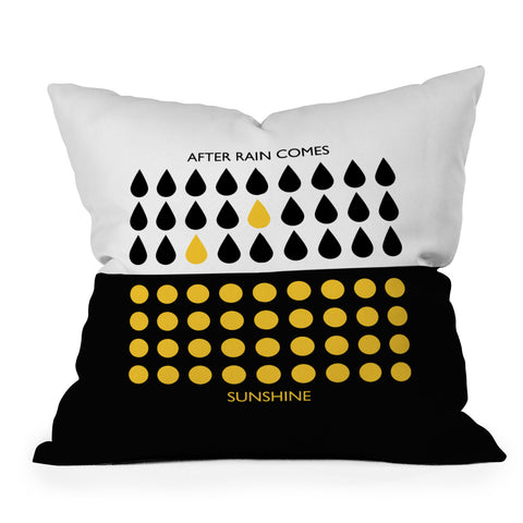 Elisabeth Fredriksson After Rain Comes Sunshine Throw Pillow