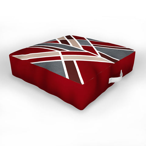 Elisabeth Fredriksson Art Deco Christmas Outdoor Floor Cushion