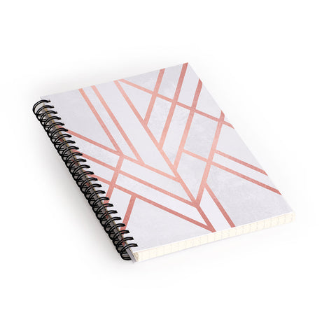 Elisabeth Fredriksson Art Deco Rose Gold Spiral Notebook
