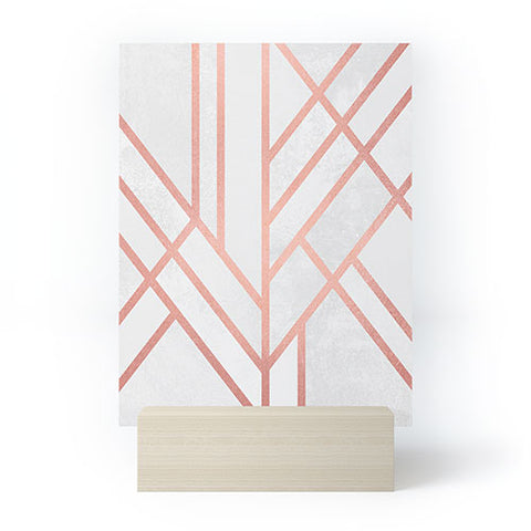 Elisabeth Fredriksson Art Deco Rose Gold Mini Art Print