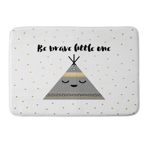 Elisabeth Fredriksson Be Brave Little One Memory Foam Bath Mat