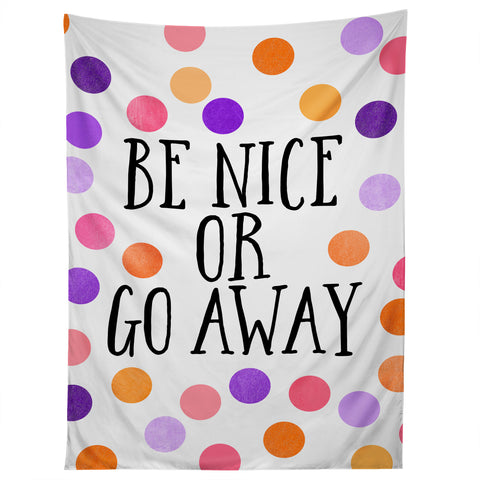 Elisabeth Fredriksson Be Nice Or Go Away Tapestry