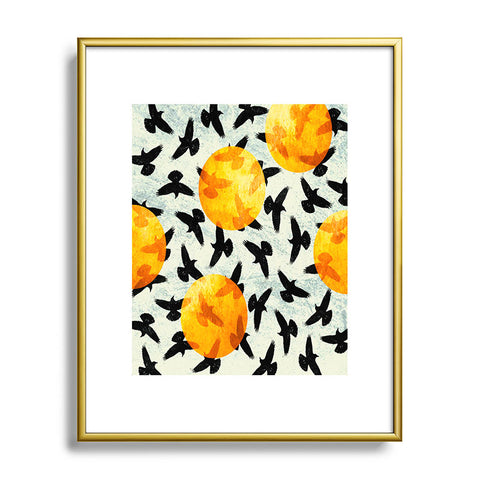 Elisabeth Fredriksson Birds I Metal Framed Art Print