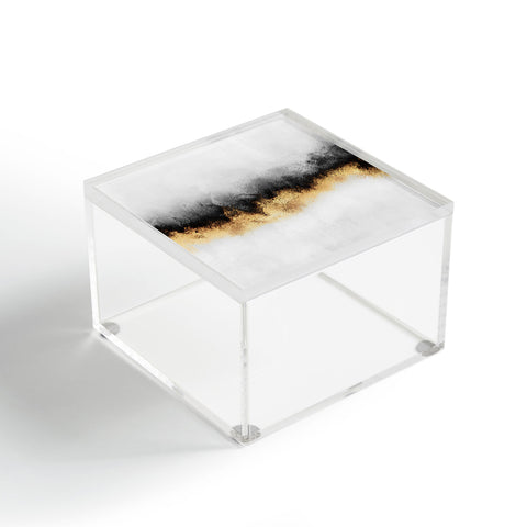 Elisabeth Fredriksson Black And Gold Sky Acrylic Box