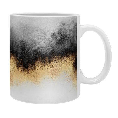 Elisabeth Fredriksson Black And Gold Sky Coffee Mug