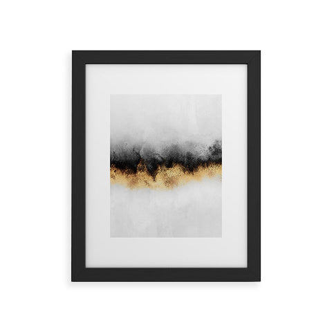 Elisabeth Fredriksson Black And Gold Sky Framed Art Print