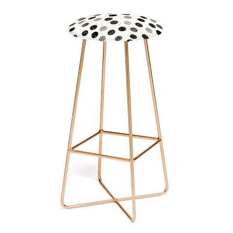 Elisabeth Fredriksson Black Dots and Confetti Bar Stool