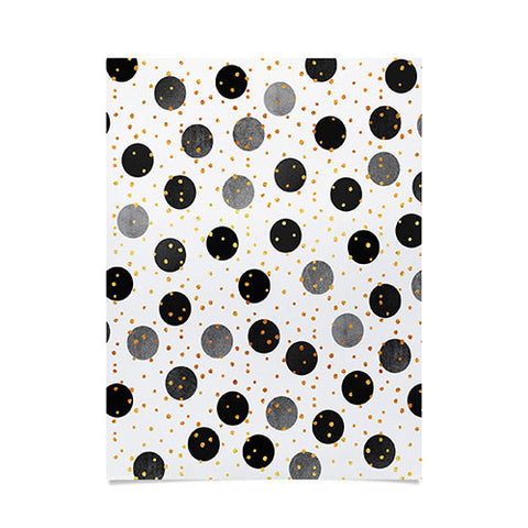 Elisabeth Fredriksson Black Dots and Confetti Poster