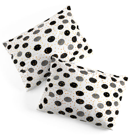 Elisabeth Fredriksson Black Dots and Confetti Pillow Shams