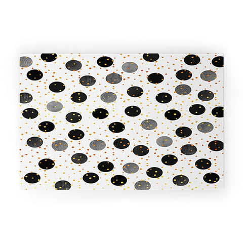 Elisabeth Fredriksson Black Dots and Confetti Welcome Mat