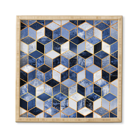 Elisabeth Fredriksson Blue Cubes Framed Wall Art