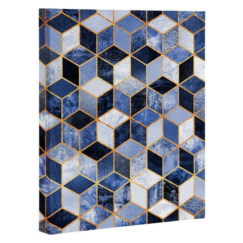 Elisabeth Fredriksson Blue Cubes Art Canvas