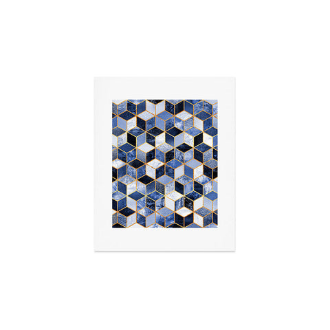 Elisabeth Fredriksson Blue Cubes Art Print