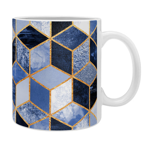 Elisabeth Fredriksson Blue Cubes Coffee Mug