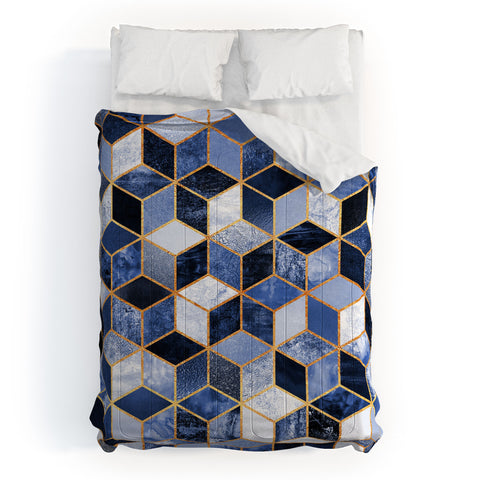 Elisabeth Fredriksson Blue Cubes Comforter
