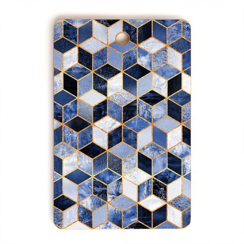 Elisabeth Fredriksson Blue Cubes Cutting Board Rectangle
