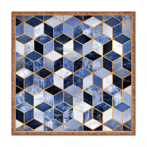 Elisabeth Fredriksson Blue Cubes Square Tray