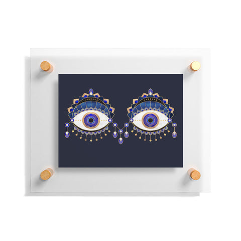 Elisabeth Fredriksson Blue Eyes Floating Acrylic Print