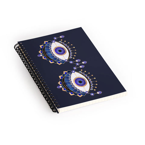 Elisabeth Fredriksson Blue Eyes Spiral Notebook