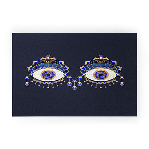 Elisabeth Fredriksson Blue Eyes Welcome Mat