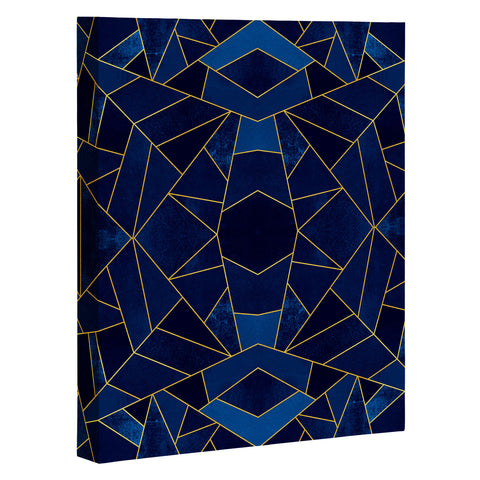 Elisabeth Fredriksson Blue Mosaic Sun Art Canvas