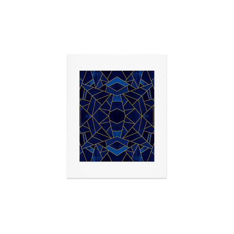 Elisabeth Fredriksson Blue Mosaic Sun Art Print