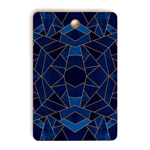 Elisabeth Fredriksson Blue Mosaic Sun Cutting Board Rectangle