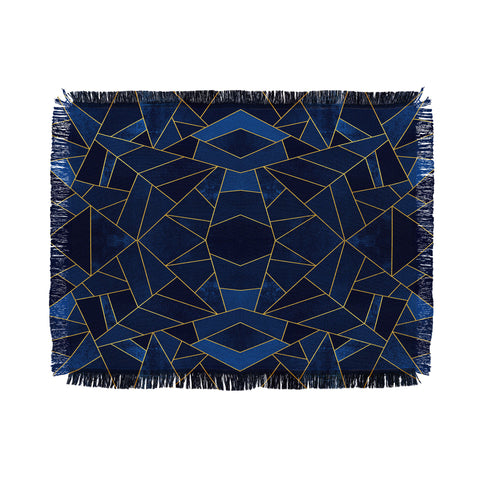 Elisabeth Fredriksson Blue Mosaic Sun Throw Blanket