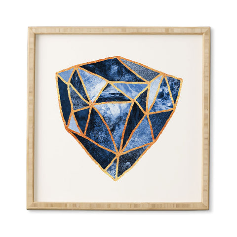 Elisabeth Fredriksson Blue Rock Framed Wall Art