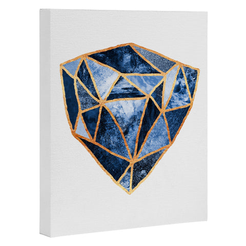 Elisabeth Fredriksson Blue Rock Art Canvas