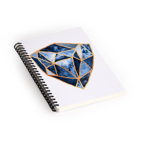 Elisabeth Fredriksson Blue Rock Spiral Notebook
