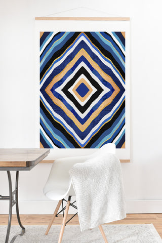 Elisabeth Fredriksson Blue Slice Art Print And Hanger