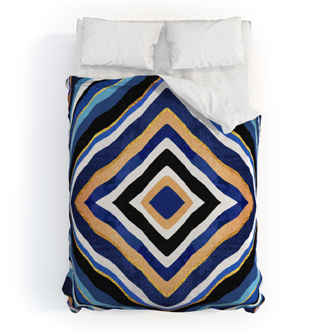 Elisabeth Fredriksson Blue Slice Duvet Cover