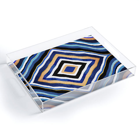 Elisabeth Fredriksson Blue Slice Acrylic Tray