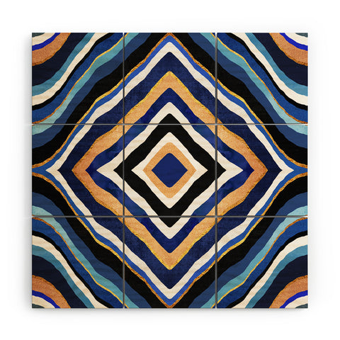 Elisabeth Fredriksson Blue Slice Wood Wall Mural