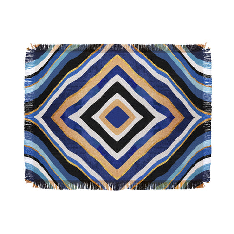 Elisabeth Fredriksson Blue Slice Throw Blanket