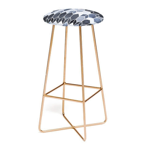 Elisabeth Fredriksson Blue Stained Glass Bar Stool