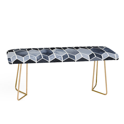 Elisabeth Fredriksson Blue Stained Glass Bench