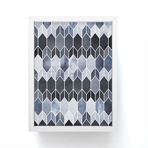 Elisabeth Fredriksson Blue Stained Glass Framed Mini Art Print