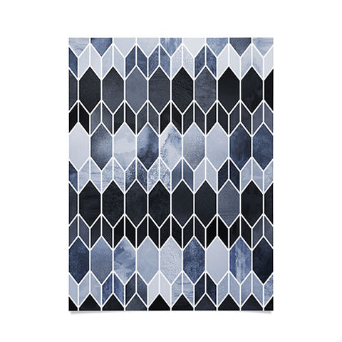 Elisabeth Fredriksson Blue Stained Glass Poster