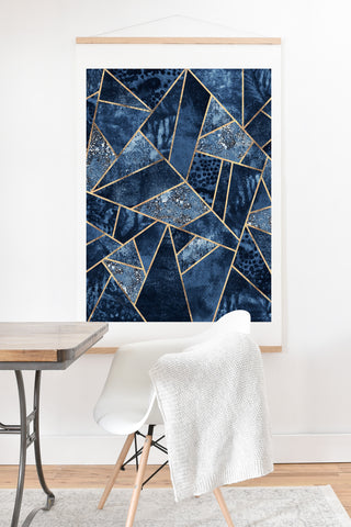 Elisabeth Fredriksson Blue Stone Art Print And Hanger