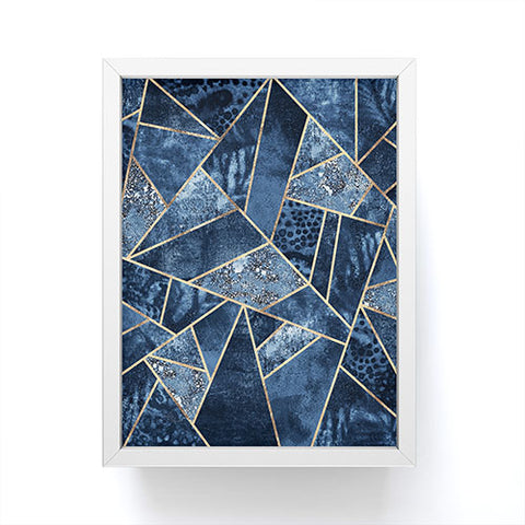 Elisabeth Fredriksson Blue Stone Framed Mini Art Print