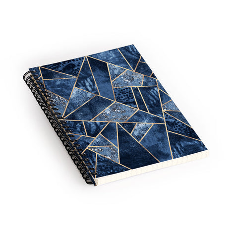 Elisabeth Fredriksson Blue Stone Spiral Notebook